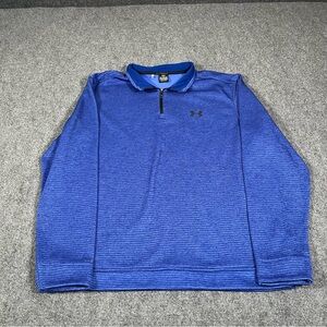 UNDER ARMOUR STORM GOLF GOLFING PULLOVER 1/4 ZIP SWEATSHIRT Sz Mens XL Blue